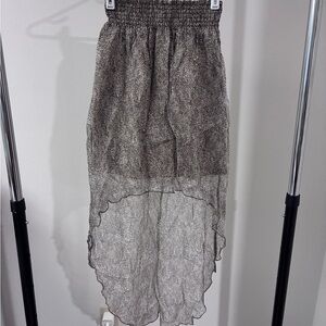 Sisley High-Low Maxi Skirt - silk